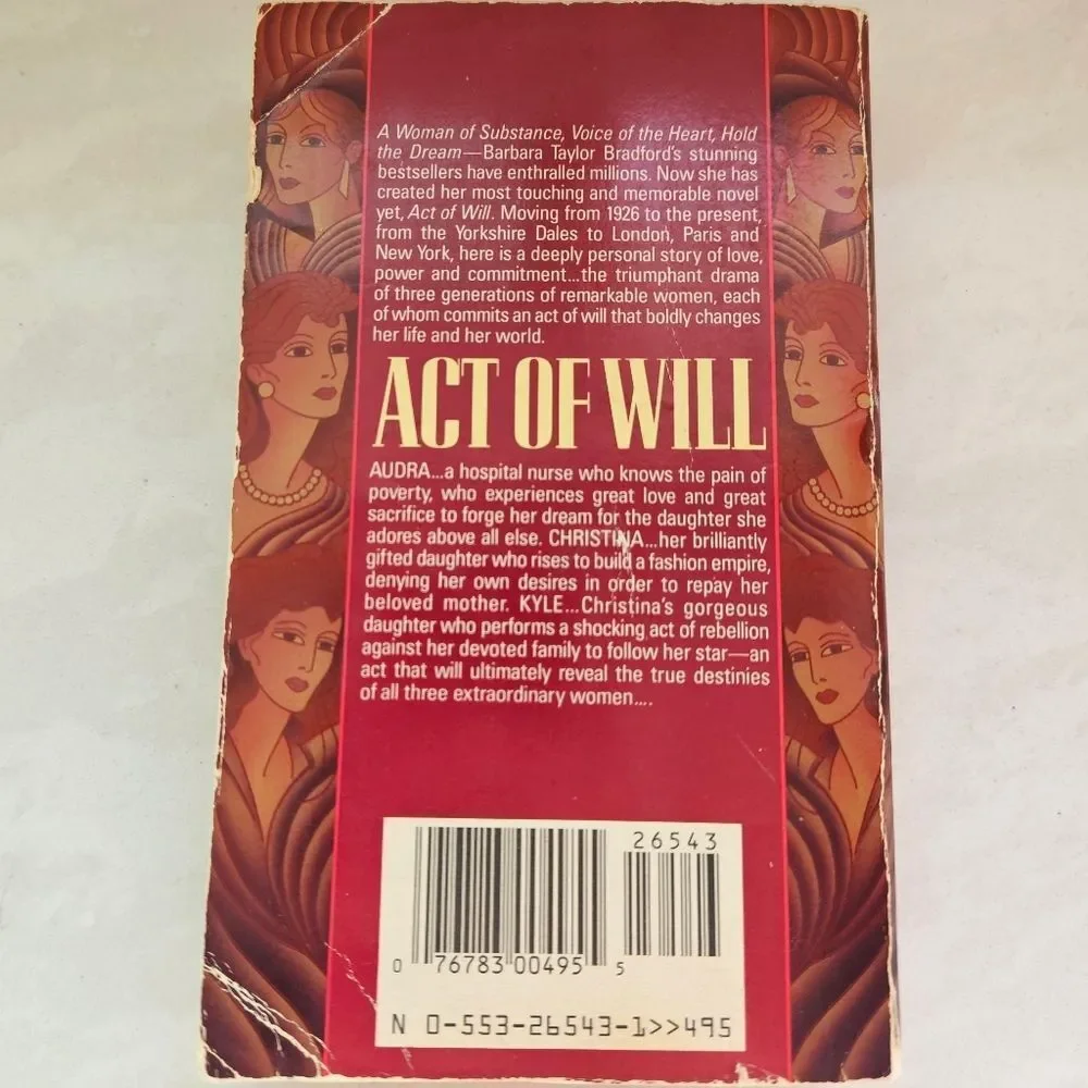 Act of Will By Barbara Taylor Bradford Paperback Book